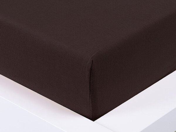 XPOSE® Jersey plachta Exclusive - tmavo hnedá 180x200 cm
