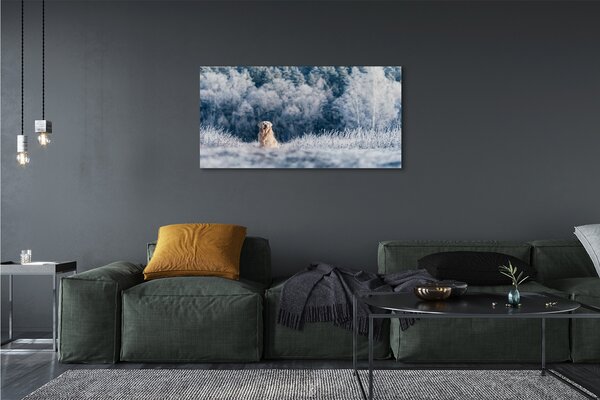 Obraz na plátne Zime salašnícky pes 125x50 cm