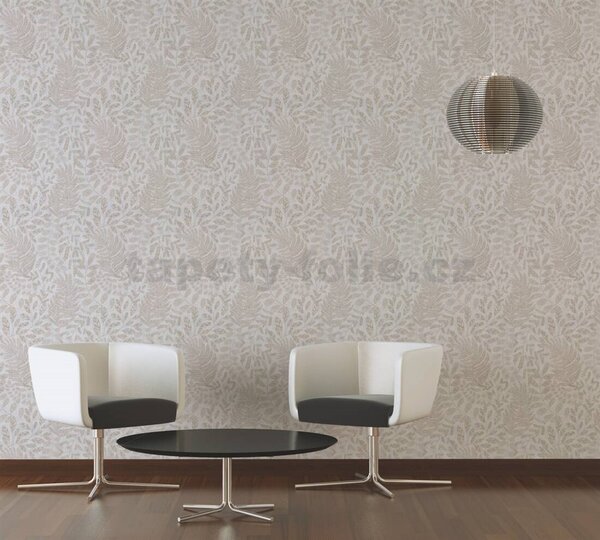 Vliesové tapety na stenu BOS BOS 38830-2, rozmer 10,05 m x 0,53 m, florálny vzor na krémovom podklade, A.S. CRÉATION