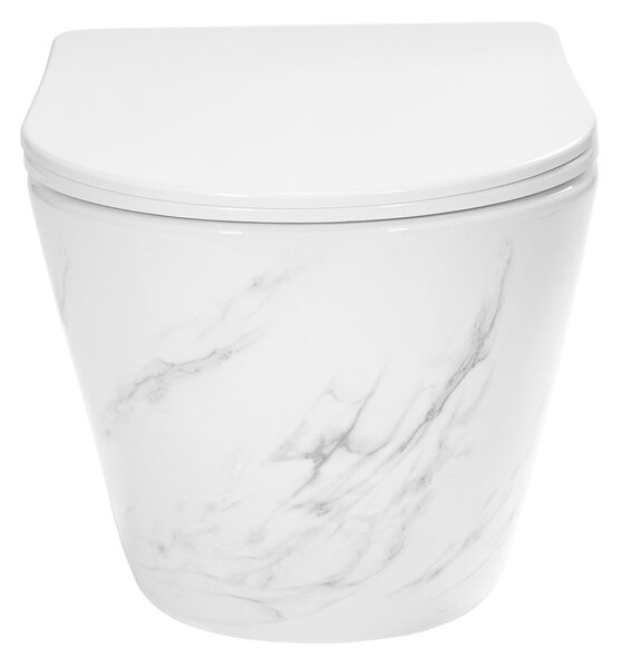 WC misa bez splachovacieho okruhu Rea Carlos Nature Marble