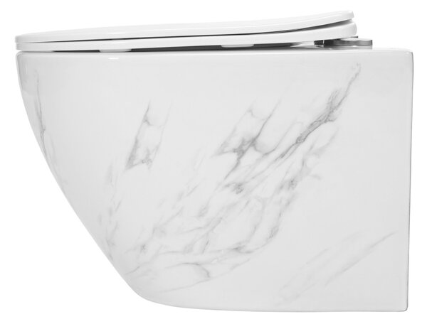WC misa bez splachovacieho okruhu Rea Carlos Nature Marble