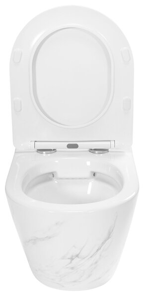 WC misa bez splachovacieho okruhu Rea Carlos Nature Marble