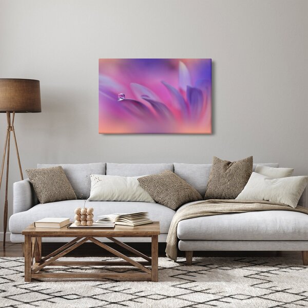 Obraz - Kvapka na kvete (90x60 cm)