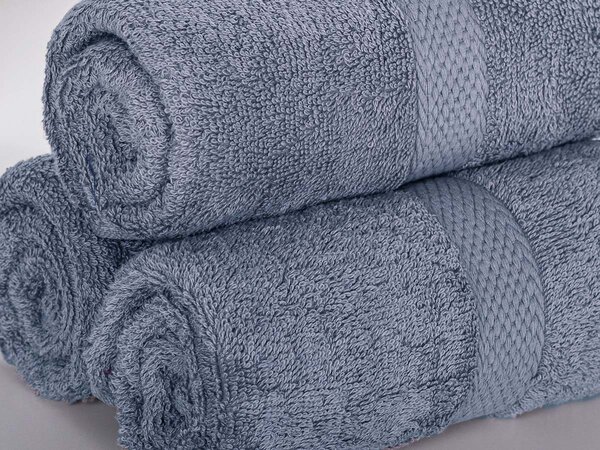 XPOSE® Froté uterák VERONA 3 ks - tmavo sivý 30x50 cm