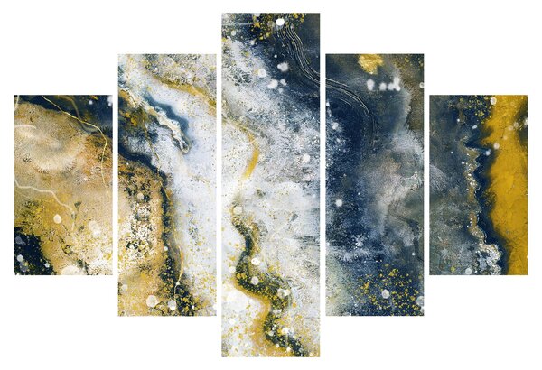 Obraz - Zlatá abstrakcia (150x105 cm)