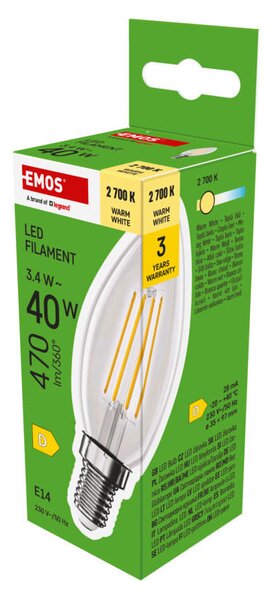 FILAMENTOVÁ LED ŽIAROVKA E14 - Doplnky k svietidlám