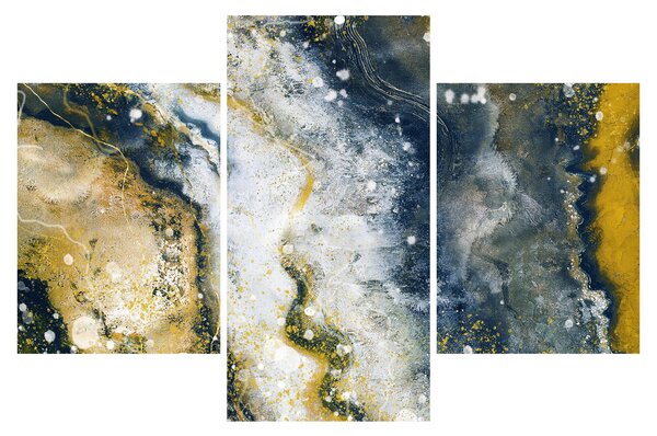 Obraz - Zlatá abstrakcia (90x60 cm)