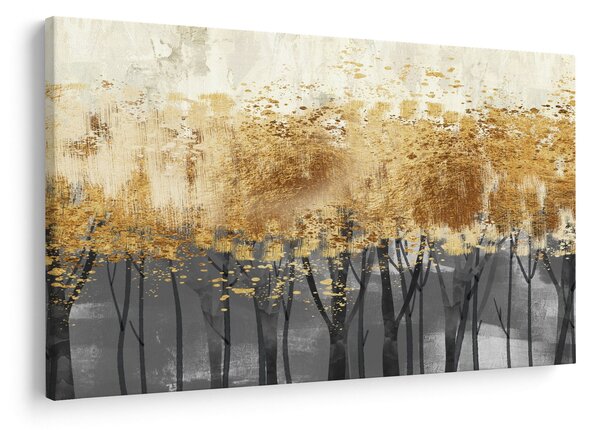 Obraz - Zlaté stromy (90x60 cm)