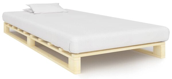 Paletový posteľný rám, borovicový masív 90x200 cm