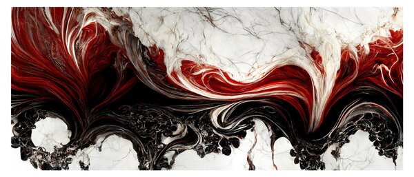 Obraz - Mramorovaná abstrakcia (120x50 cm)