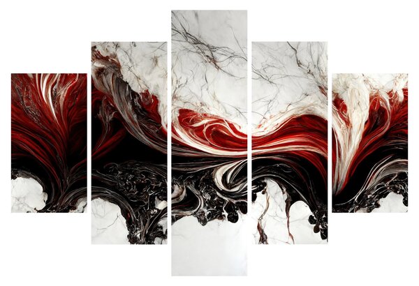 Obraz - Mramorovaná abstrakcia (150x105 cm)