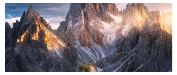 Obraz - Horská panoráma (120x50 cm)