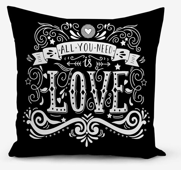 XPOSE® Set obliečok na vankúš LOVE QUEEN 40x40 cm - set 4ks
