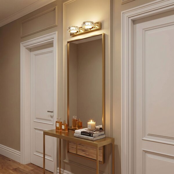 Toolight Toolight, LED nástenné svietidlo 32 cm, 6W, 4000K, 500lm, APP1937-2W, zlatá lesklá, OSW-66071