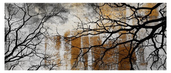 Obraz - Siluety stromov (120x50 cm)