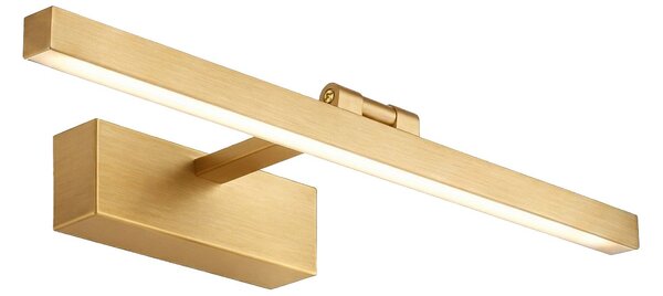 Toolight Toolight, LED kúpeľňové svietidlo 40 cm, 9W, 4000K, 500lm, APP1863-1W, zlatá matná, OSW-66016