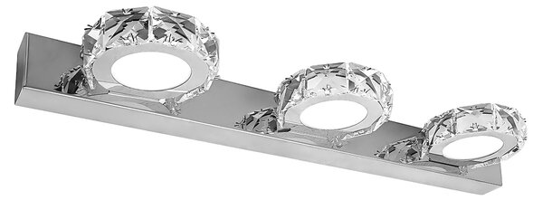 Toolight Toolight, LED nástenné svietidlo 46 cm, 9W, 4000K, 500lm, APP1938-3W, chrómová, OSW-66072