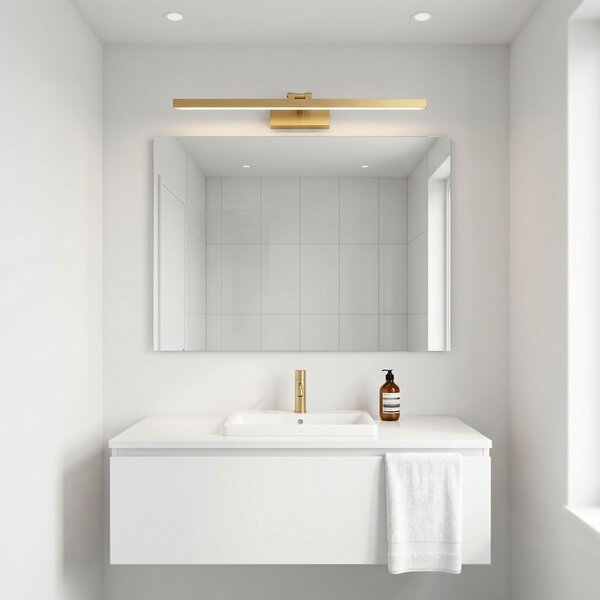 Toolight Toolight, LED kúpeľňové svietidlo 80 cm, 13W, 4000K, 1000lm, zlatá matná, OSW-66021