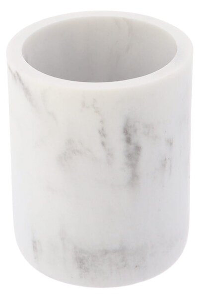 Kúpeľňový pohár Everist Marble, biela, 250 ml