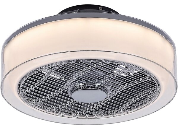 Rabalux - LED Stmievateľné stropné svietidlo s ventilátorom LED/30W/230V + DO