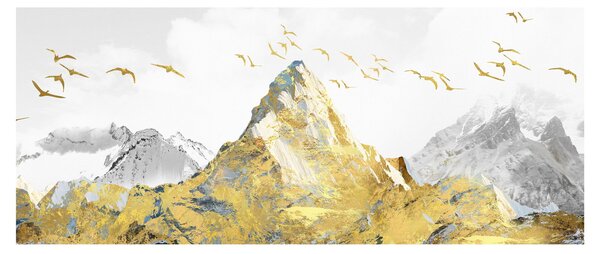Obraz - Zlatá hora (120x50 cm)