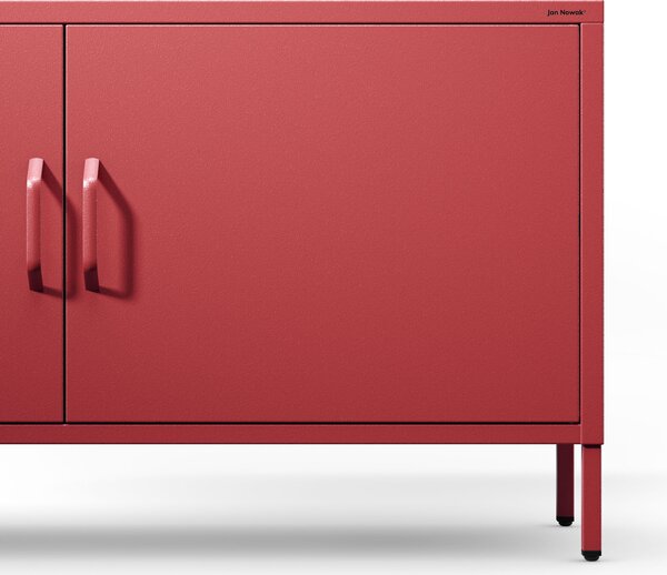 TV stolík na nožičkách ROSA, 1150 x 595 x 400 mm, Modern: červená farba