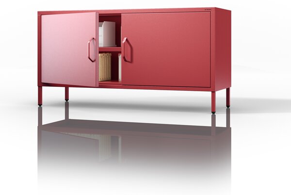TV stolík na nožičkách ROSA, 1150 x 595 x 400 mm, Modern: červená farba