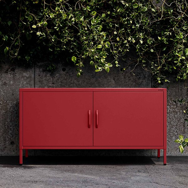 TV stolík na nožičkách ROSA, 1150 x 595 x 400 mm, Modern: červená farba
