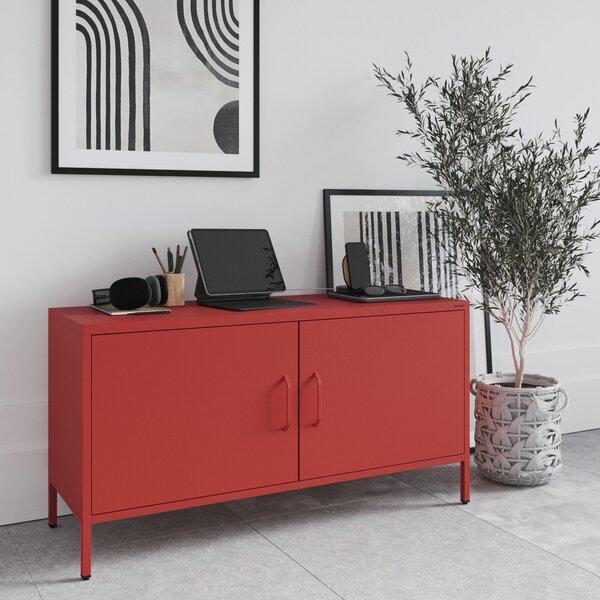 TV stolík na nožičkách ROSA, 1150 x 595 x 400 mm, Modern: červená farba