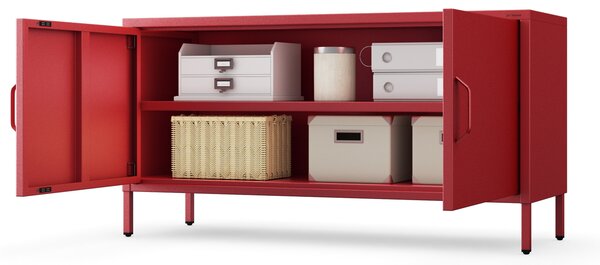 TV stolík na nožičkách ROSA, 1150 x 595 x 400 mm, Modern: červená farba
