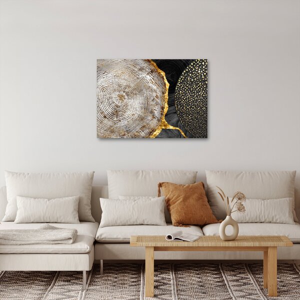 Obrázok - Kmeň stromu v koláži 2 (70x50 cm)
