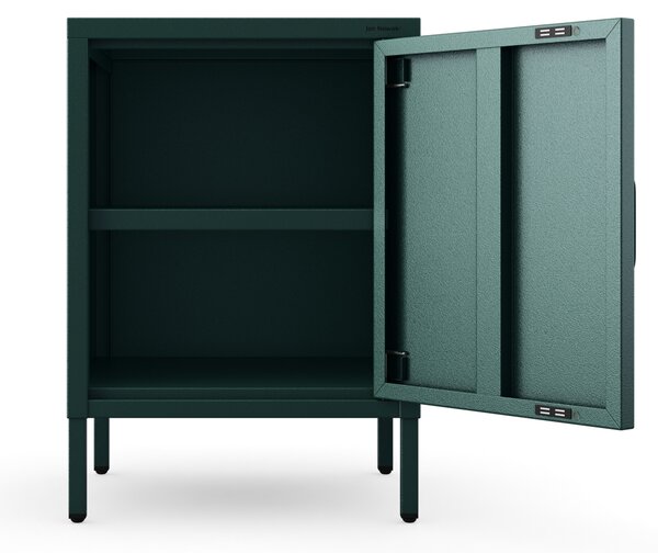 Nočný stolík MIA, 424 x 595 x 400 mm, Modern: fľaškovo zelená farba