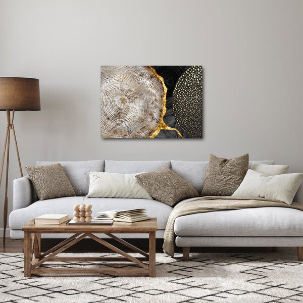 Obrázok - Kmeň stromu v koláži 2 (70x50 cm)