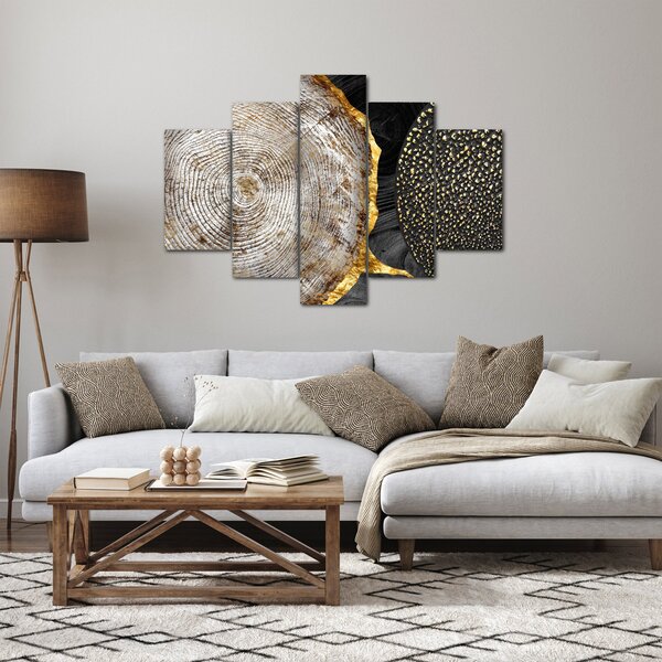 Obrázok - Kmeň stromu v koláži 2 (150x105 cm)