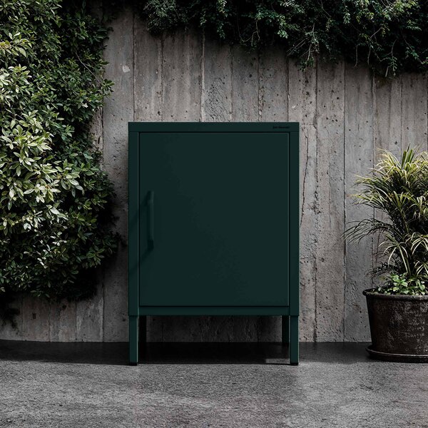 Nočný stolík MIA, 424 x 595 x 400 mm, Modern: fľaškovo zelená farba