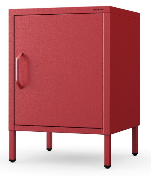 Nočný stolík MIA, 424 x 595 x 400 mm, Modern: červená farba