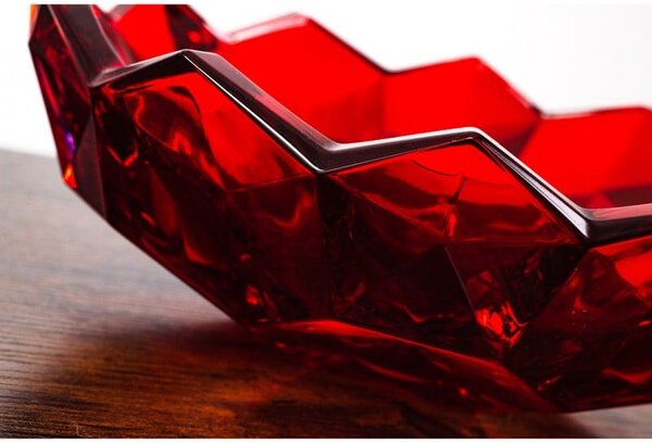 KRIŠTÁĽOVÁ MISKA BOHEMIA LUNAR RED 330MM
