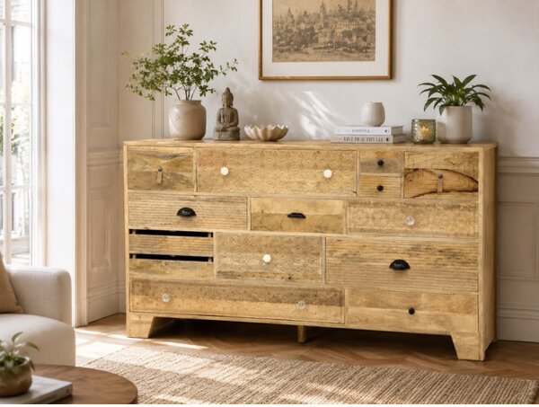 Komoda Manu 160x90x45 indický masív mango