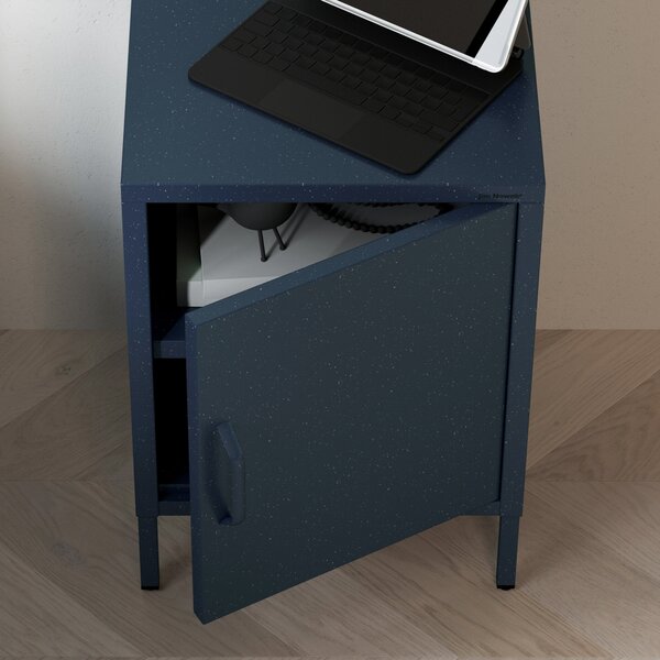 Nočný stolík MIA, 424 x 595 x 400 mm, Modern: tmavomodrá farba