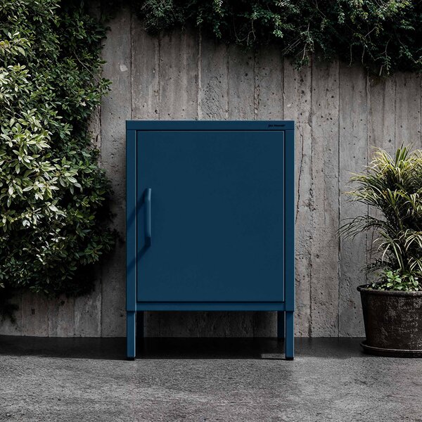 Nočný stolík MIA, 424 x 595 x 400 mm, Modern: tmavomodrá farba