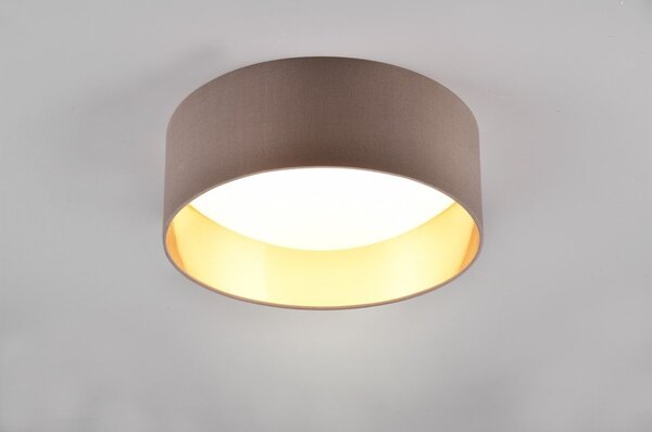 Svetlohnedé LED stropné svietidlo ø 30 cm Locarno – Reality