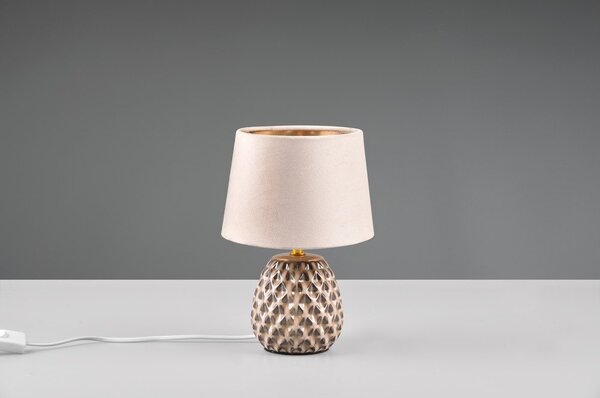 Béžová stolová lampa (výška 27 cm) Ariana - Reality