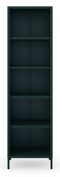 Knižnica do obývačky MARIO, 500 x 1800 x 350 mm, Modern: fľaškovo zelená farba
