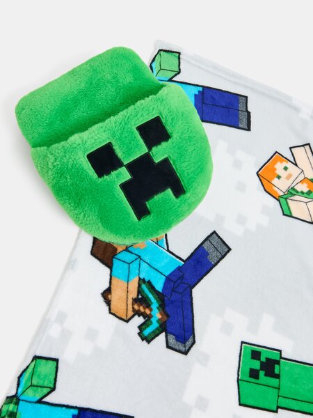 Sinsay - 2-balenie Minecraft deka s ohrievačom na nohy - zelená