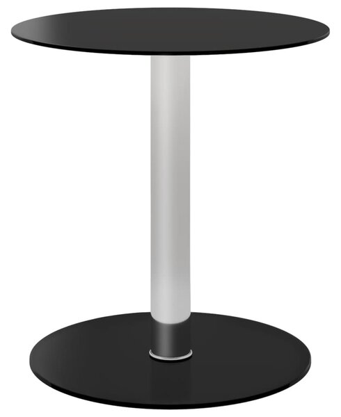 Konferenčný stolík čierny 40 cm tvrdené sklo