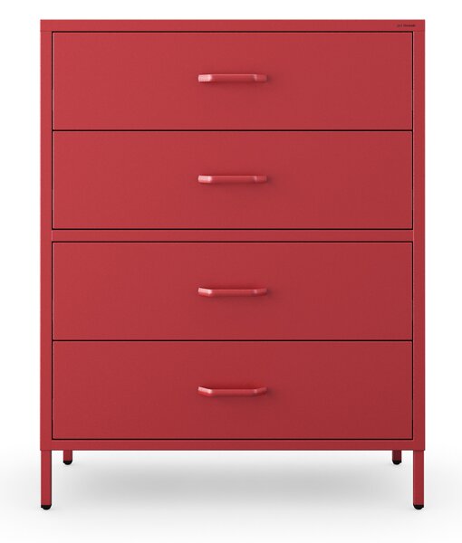 Komoda CARLA, 800 x 1015 x 400 mm, Modern: červený farba