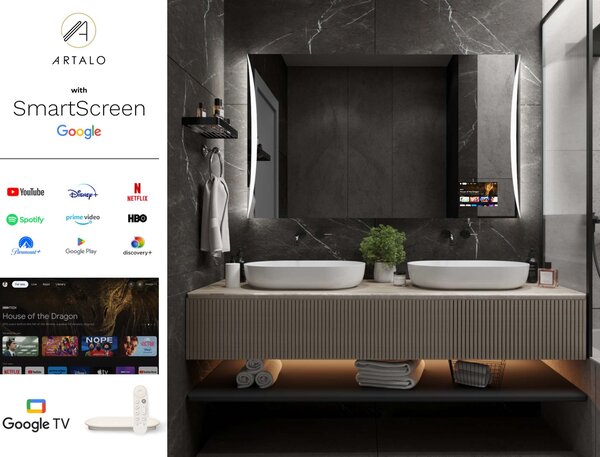 Zrkadlo do kúpeľne s LED osvetlením M15