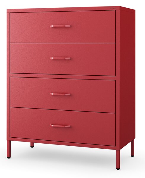 Komoda CARLA, 800 x 1015 x 400 mm, Modern: červený farba