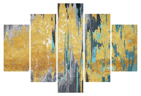 Obraz - Zlatý design (150x105 cm)