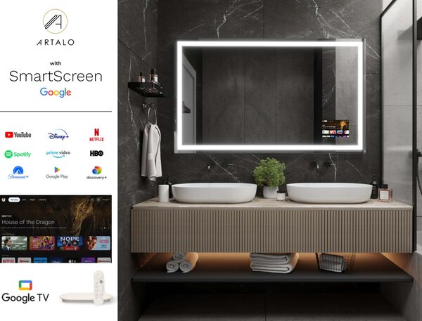 LED zrkadlo v ráme do kúpeľne M7